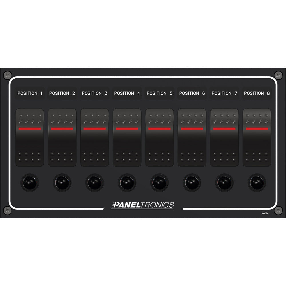 Paneltronics Waterproof DC 8 Position Lighted Rocker & CB - Reel Draggin' Tackle