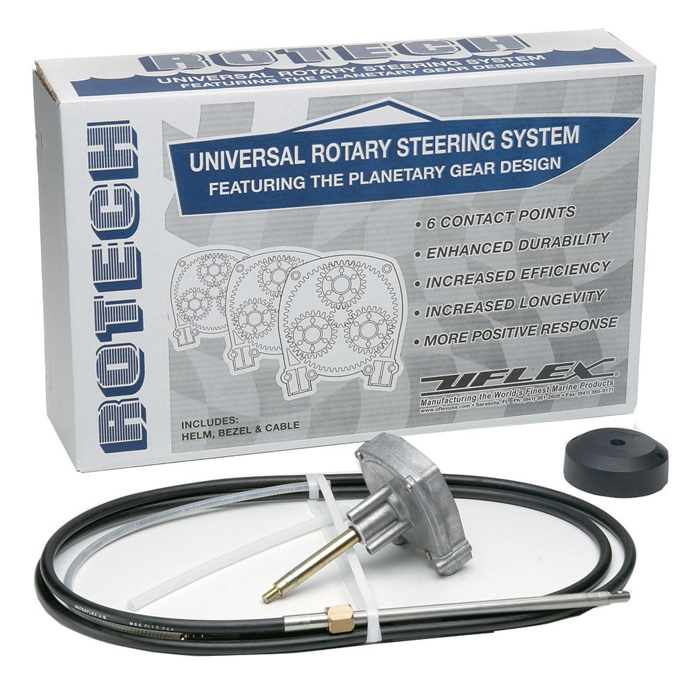 UFlex Rotech 11' Rotary Steering Package - Cable, Bezel, Helm - Reel Draggin' Tackle