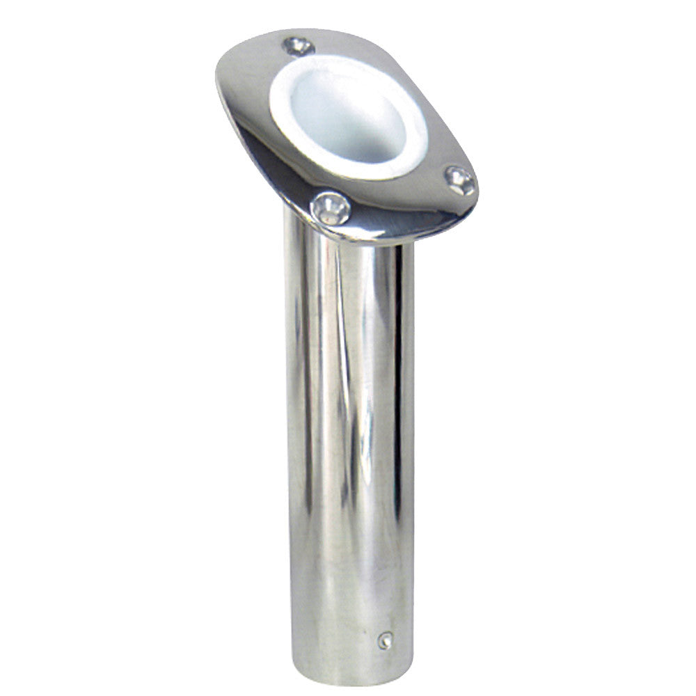Whitecap Bluewater 30 Deg. Stamped S.S. Flush Mount Rod Holder - Reel Draggin' Tackle