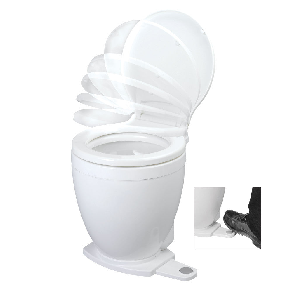 Jabsco Lite Flush 12V Toilet w/Footswitch - Reel Draggin' Tackle