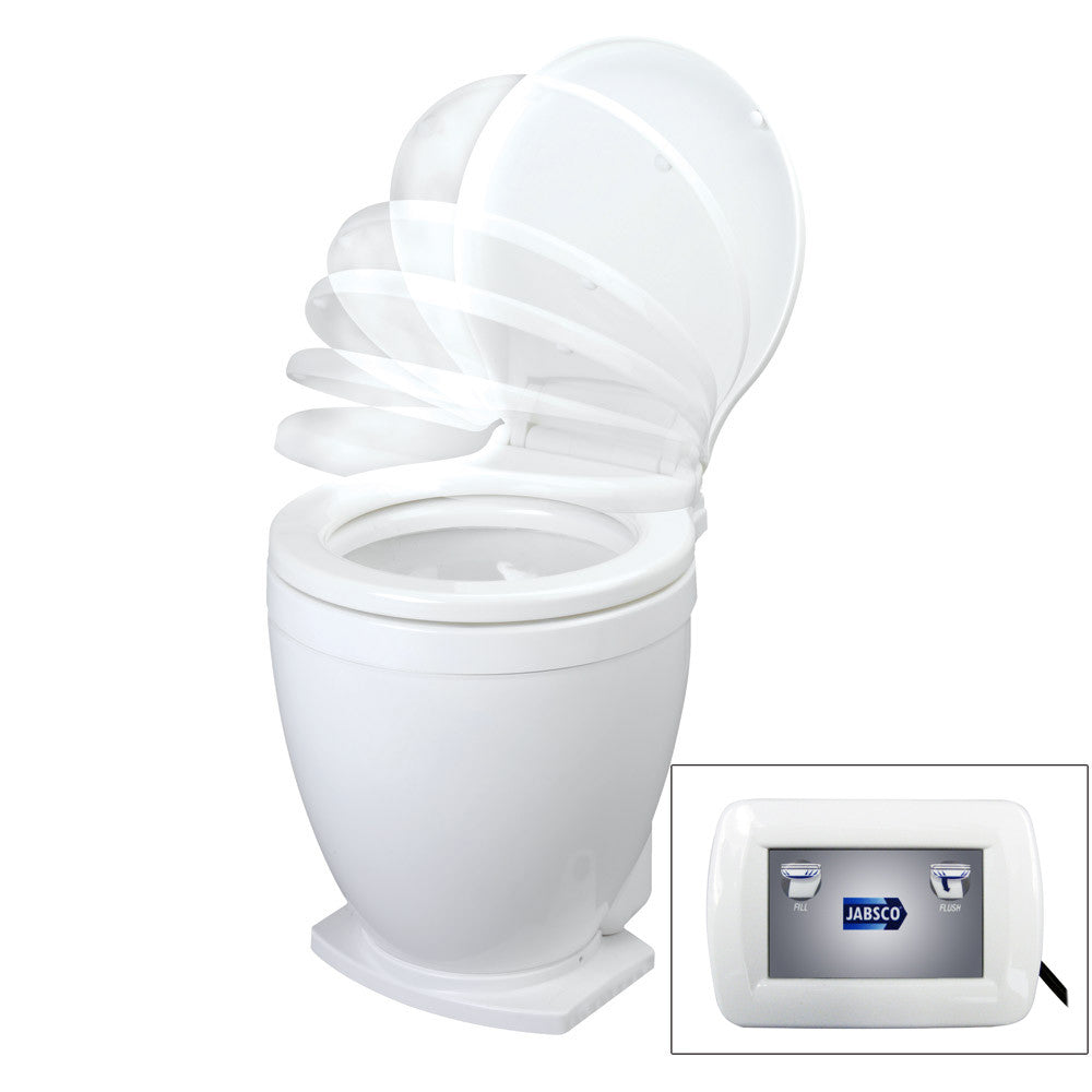 Jabsco Lite Flush 12V Toilet w/Control Panel - Reel Draggin' Tackle