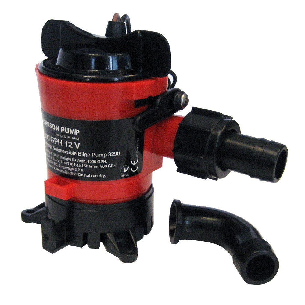 Johnson Pump 750 GPH Bilge Pump 3/4" Hose 12V Dura Port - Reel Draggin' Tackle