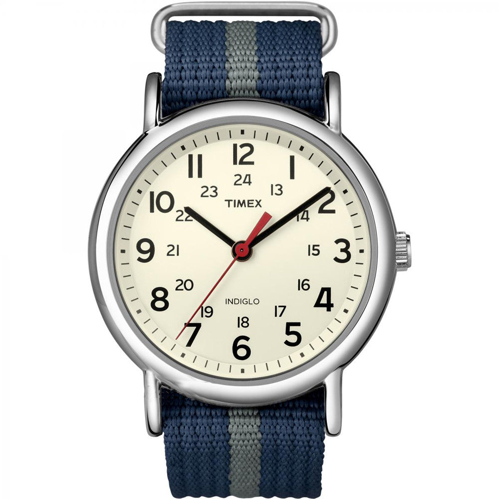 Timex Weekender Slip-Thru Watch - Navy/Gray - Reel Draggin' Tackle