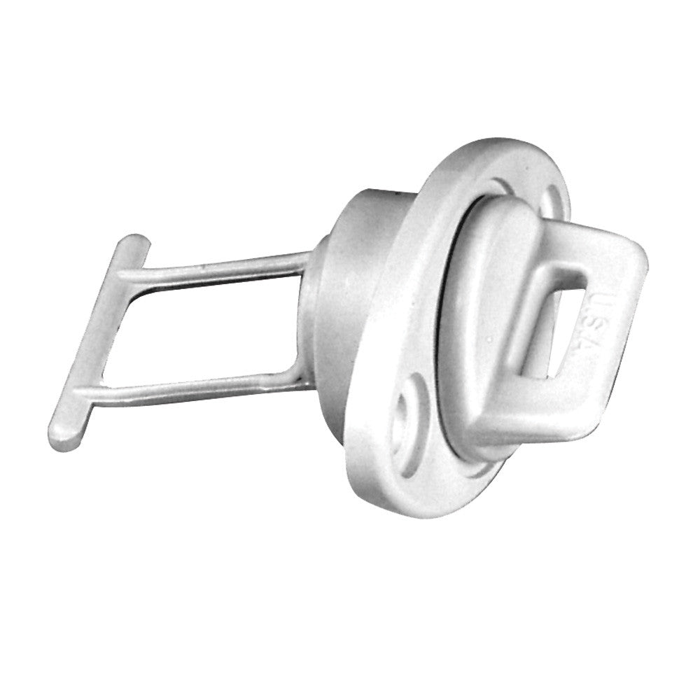 Beckson 1" Drain Plug Screw Type w/Gasket - White - Reel Draggin' Tackle
