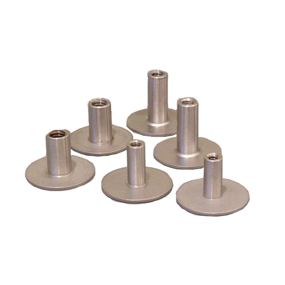 Weld Mount .75" Tall Stainless Standoff Through Thread w/#10 x 24 Threads - Qty. 6 - Reel Draggin' Tackle