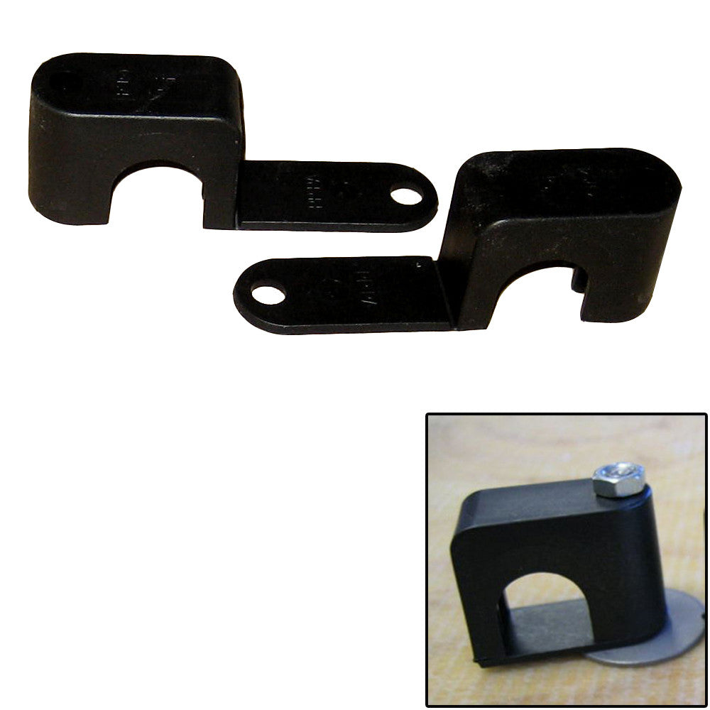 Weld Mount Single Poly Clamp f/1/4" x 20 Studs - 3/4" OD - Requires 1.75" Stud - Qty. 25 - Reel Draggin' Tackle