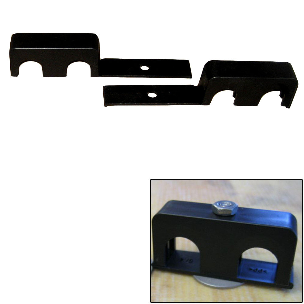 Weld Mount Double Poly Clamp f/1/4" x 20 Studs - 3/4" OD - Requires 1.75" Stud - Qty. 25 - Reel Draggin' Tackle