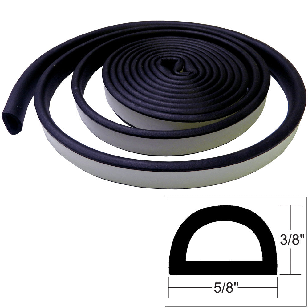 TACO Weather Seal - 10'L x ⅜"H x ⅝"W - Black - Reel Draggin' Tackle