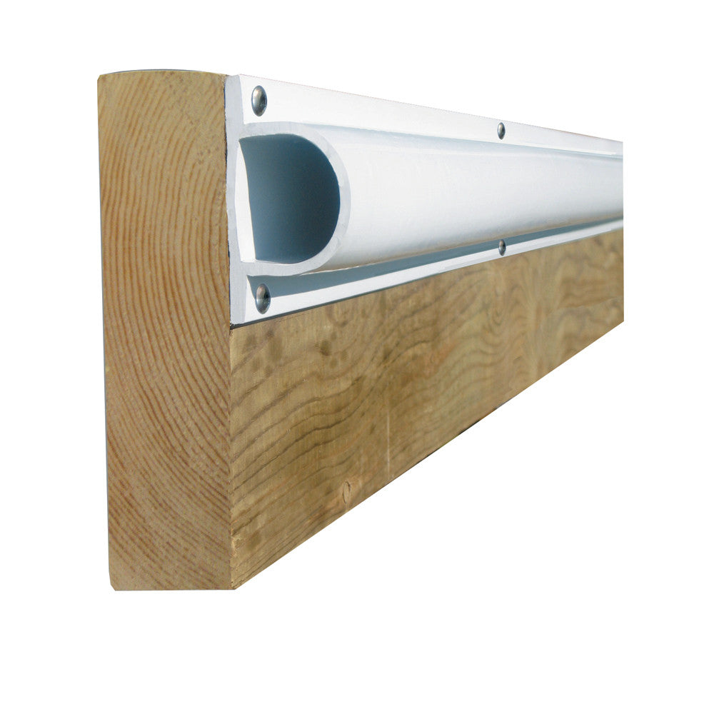 Dock Edge PRODOCK Heavy "D" Dock Profile - (3) 8' Sections - White - Reel Draggin' Tackle