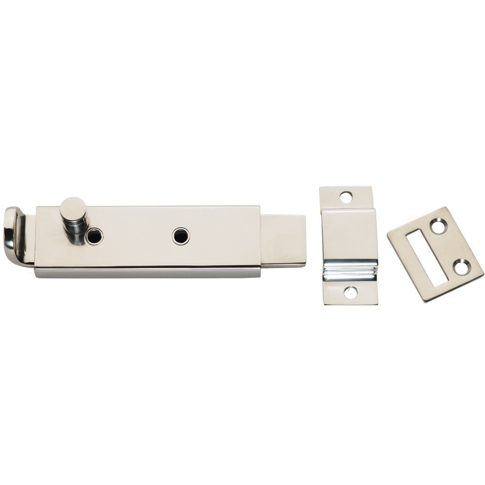 Whitecap Spring Loaded Slide Bolt/Latch - 316 Stainless Steel - 5-5/16" - Reel Draggin' Tackle