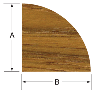 Whitecap Teak Quarter Round Molding Small - 5' - Reel Draggin' Tackle - 2