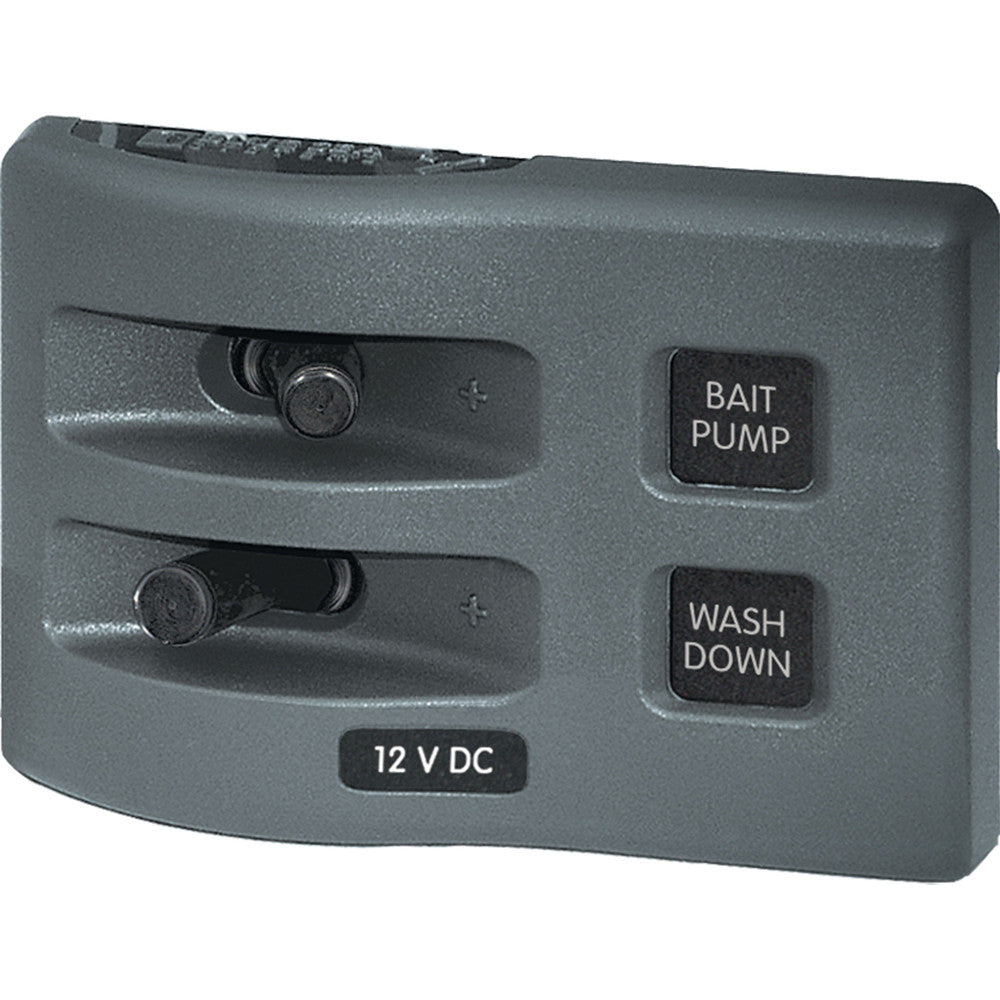 Blue Sea 4303 WeatherDeck® 12V DC Waterproof Switch Panel - 2 Position - Reel Draggin' Tackle