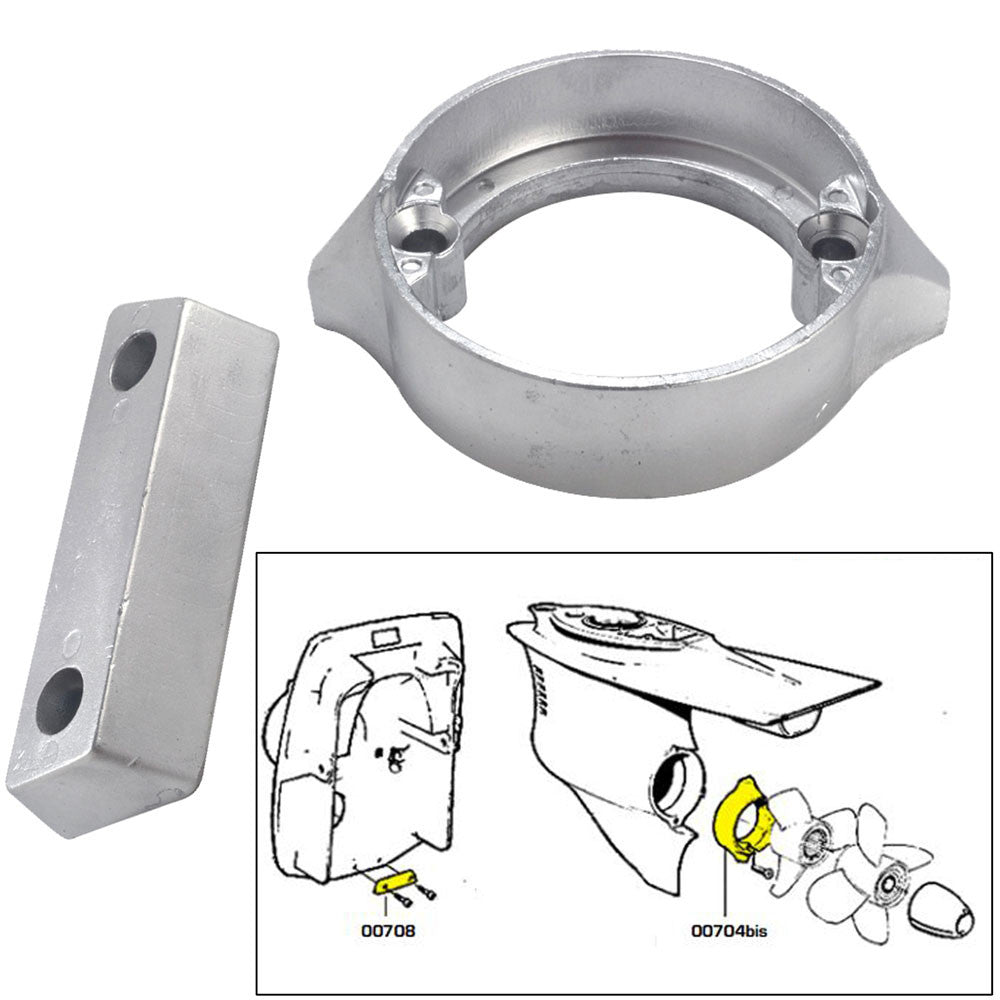 Tecnoseal Anode Kit w/Hardware - Volvo Duo-Prop 290 - Magnesium - Reel Draggin' Tackle