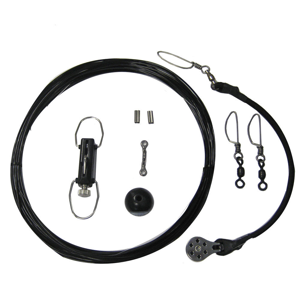 Rupp Center Rigging Kit w/Klickers - Black Mono 45' - Reel Draggin' Tackle
