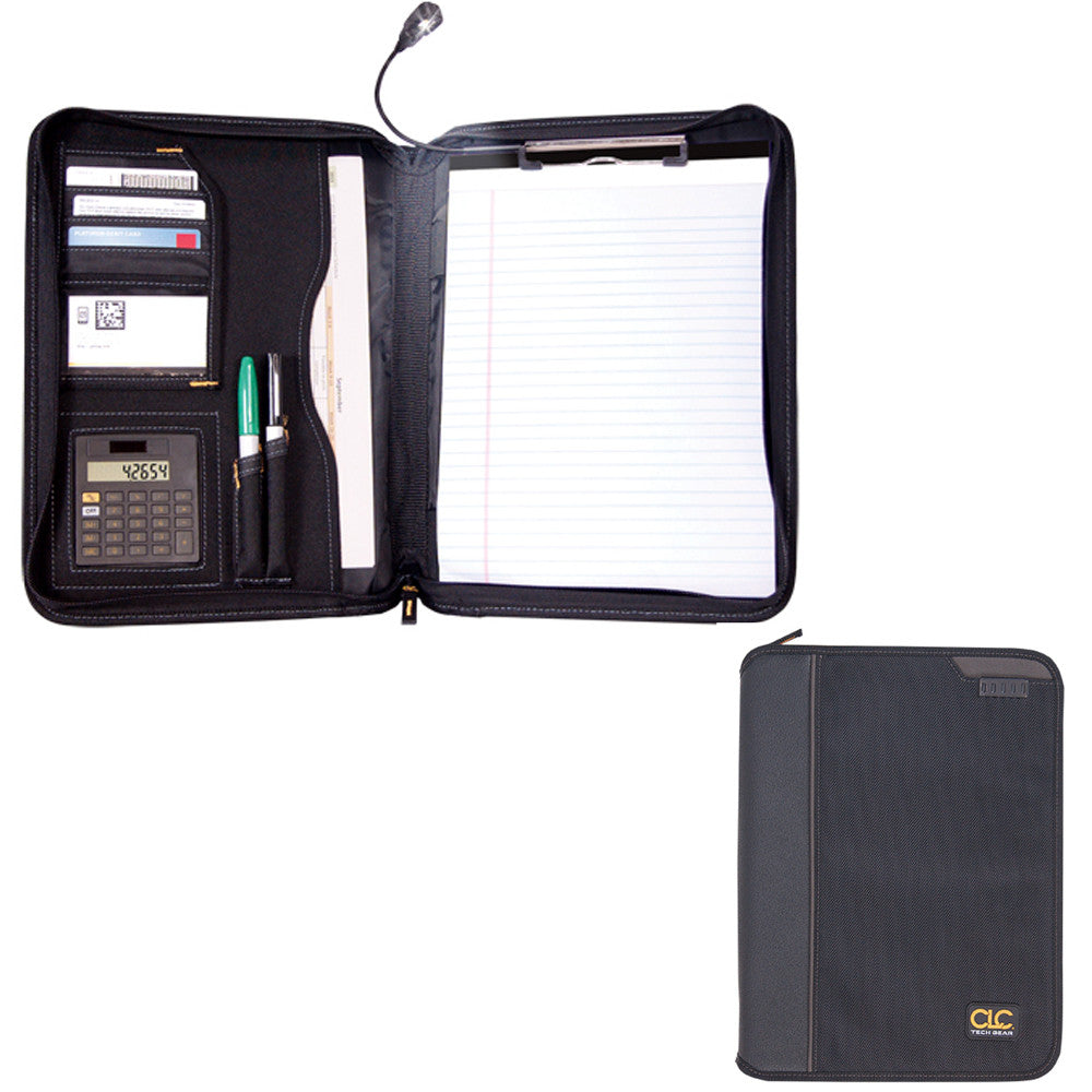 CLC L217 Tech Gear™ Lighted Pro Contractor's Business Portfolio - Reel Draggin' Tackle