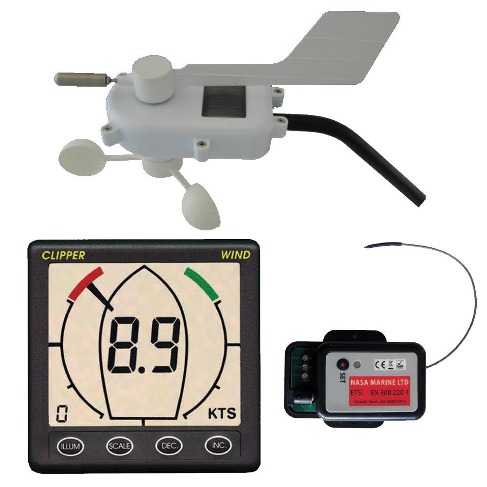 Clipper Wireless Wind System Complete w/Display - Reel Draggin' Tackle