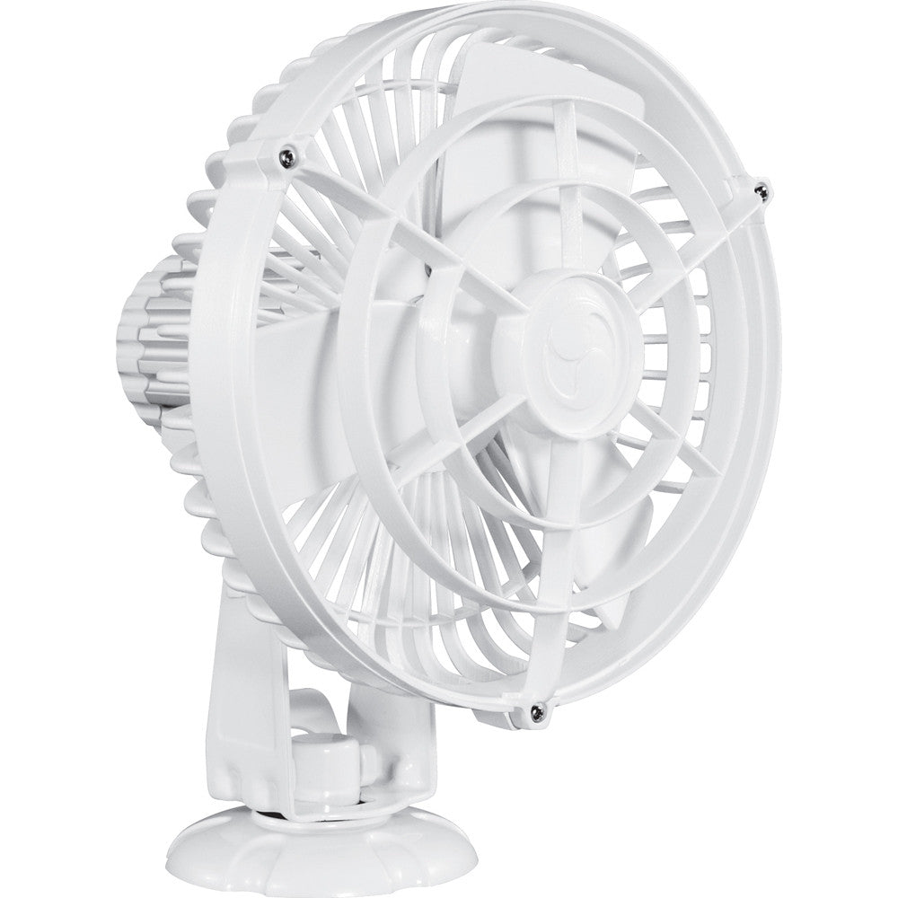 Caframo Kona 817 12V 3-Speed 7" Weatherproof Fan - White - Reel Draggin' Tackle