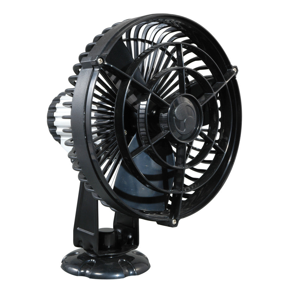 Caframo Kona 817 12V 3-Speed 7" Weatherproof Fan - Black - Reel Draggin' Tackle