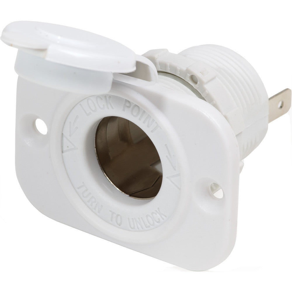 Blue Sea 12 Volt Dash Socket - White - Reel Draggin' Tackle