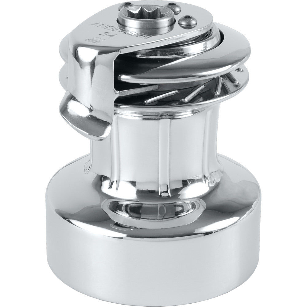 ANDERSEN 34 ST FS - 2-Speed Self-Tailing Manual Winch - Full Stainless Steel - Reel Draggin' Tackle