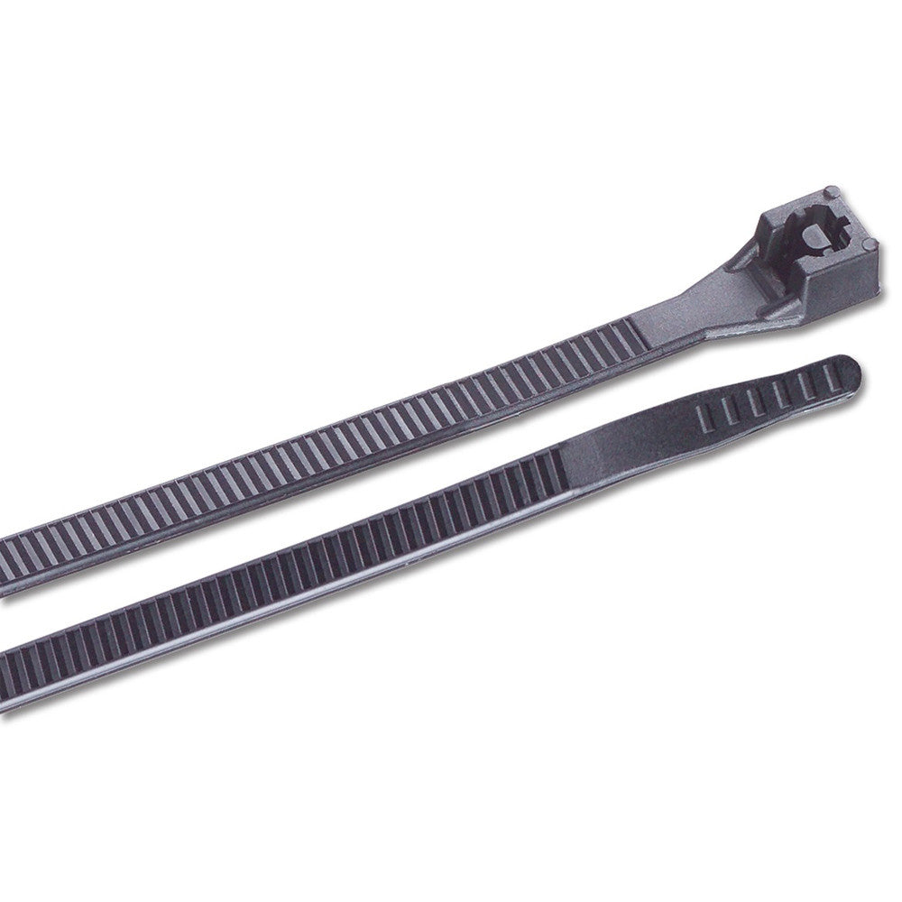 Ancor 11" UV Black Standard Cable Zip Ties - 100 Pack - Reel Draggin' Tackle