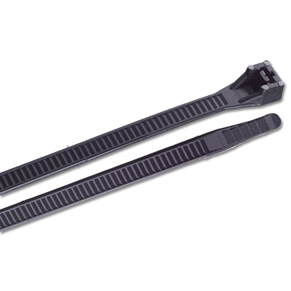 Ancor 15" UV Black Heavy Duty Cable Zip Ties - 25 Pack - Reel Draggin' Tackle