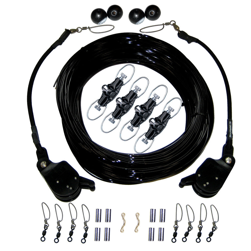Rupp Double Rigging Kit w/Lok-Ups & Nok-Outs - 260' Black Mono - Reel Draggin' Tackle