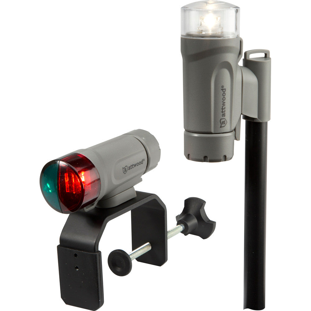 Attwood Clamp-On Portable LED Light Kit - Marine Gray - Reel Draggin' Tackle