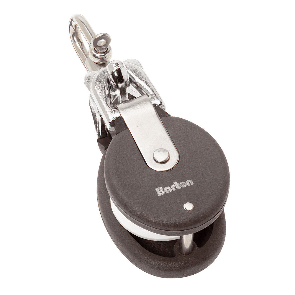 Barton Marine Snatch Block W/Stainless Steel D Shackle - 20mm Sheave Width - Reel Draggin' Tackle