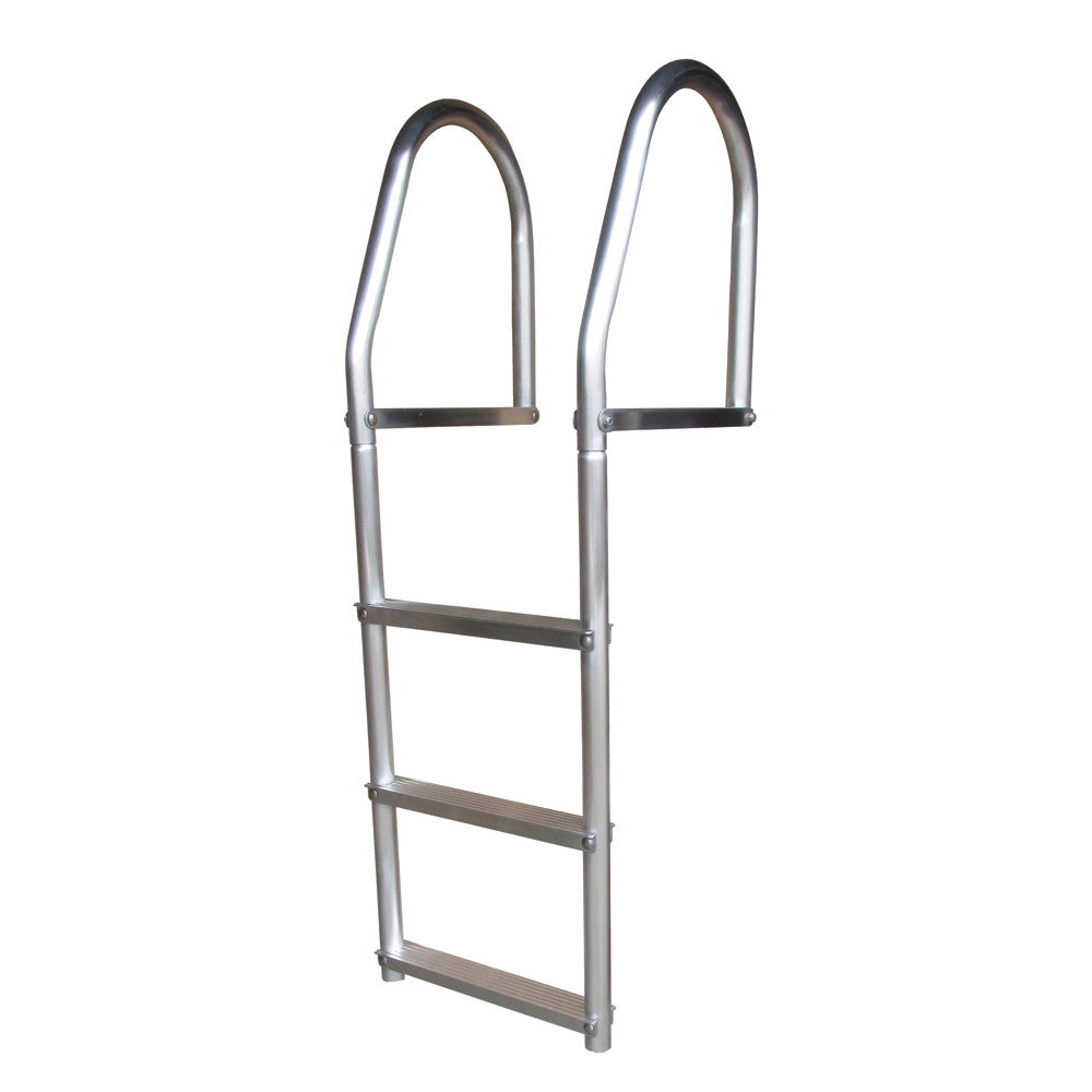 Dock Edge Fixed Eco - Weld Free Aluminum 3-Step Dock Ladder - Reel Draggin' Tackle