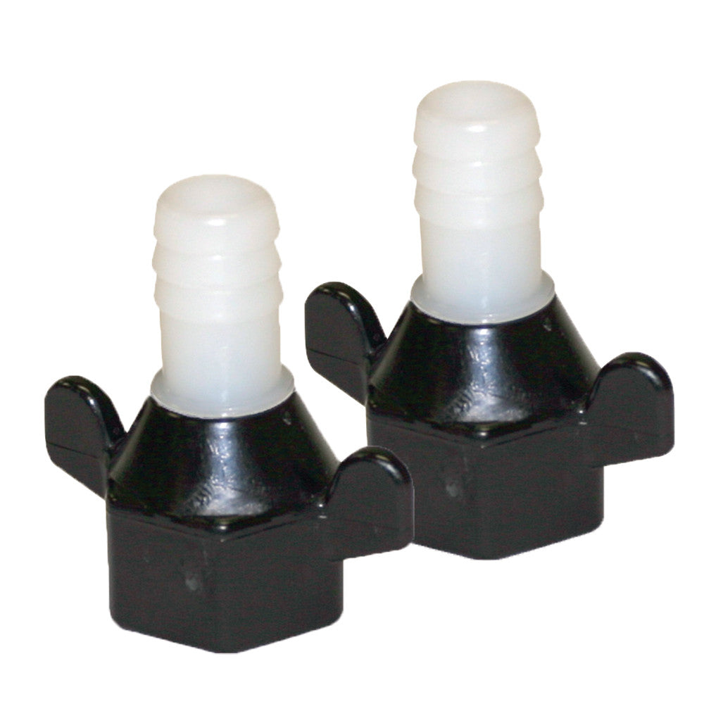 Shurflo 1/2" Barb x 1/2" NPT-F Hex/Wingnut Straight Fitting - Reel Draggin' Tackle