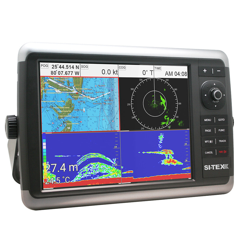 Sitex NavStar 12C GPS Standalone Chart Plotter System, 10" Color TouchScreen TFT XGA LCD w/Internal GPS Antenna