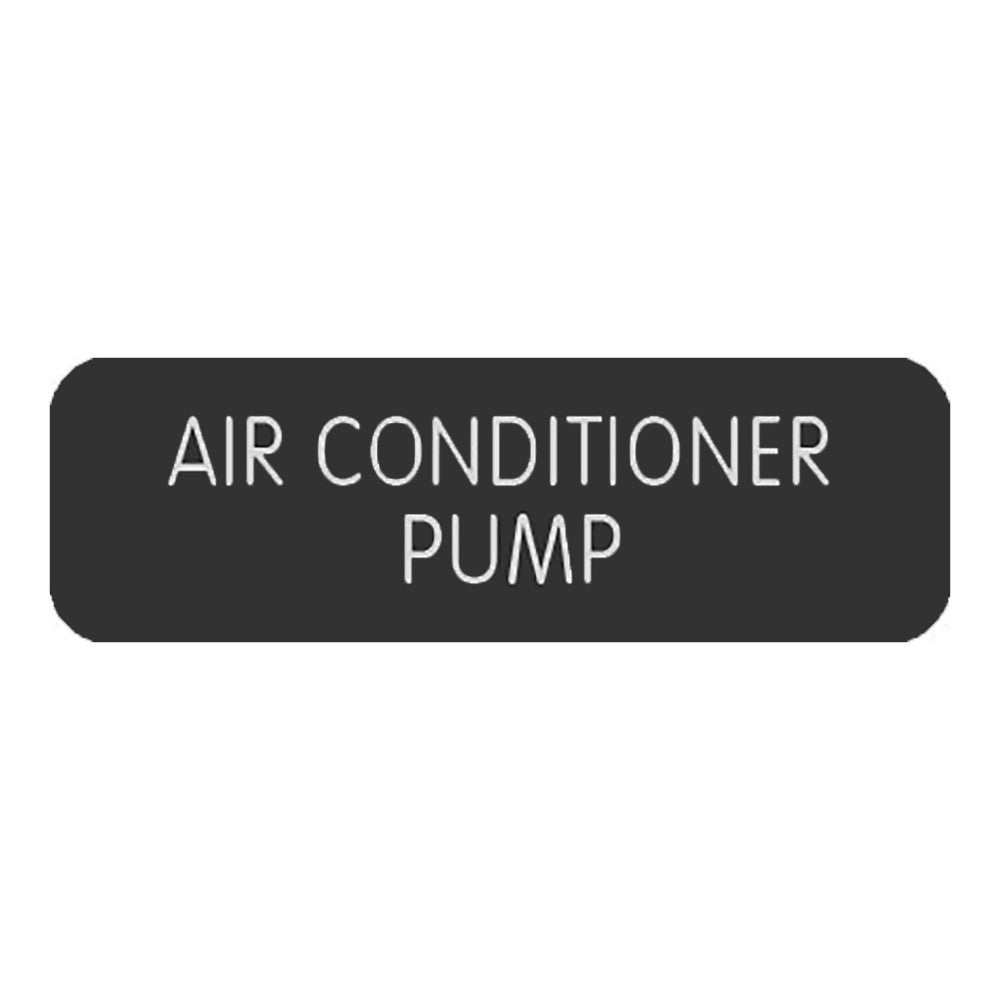 Blue Sea Large Format Label - "Air Conditioner Pump"