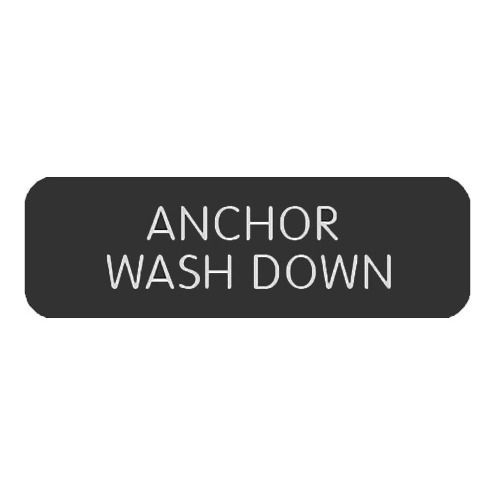 Blue Sea Large Format Label - "Anchor Wash Down"