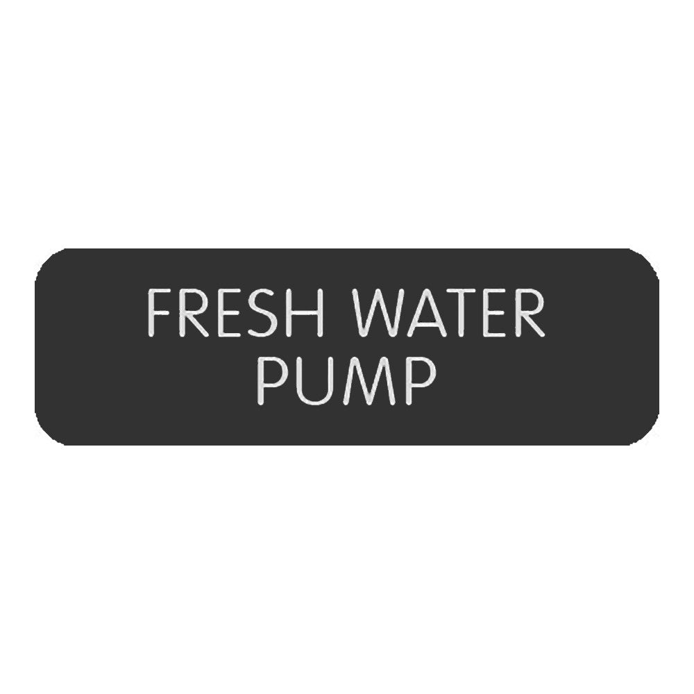 Blue Sea Large Format Label - "Fresh Water Pump"