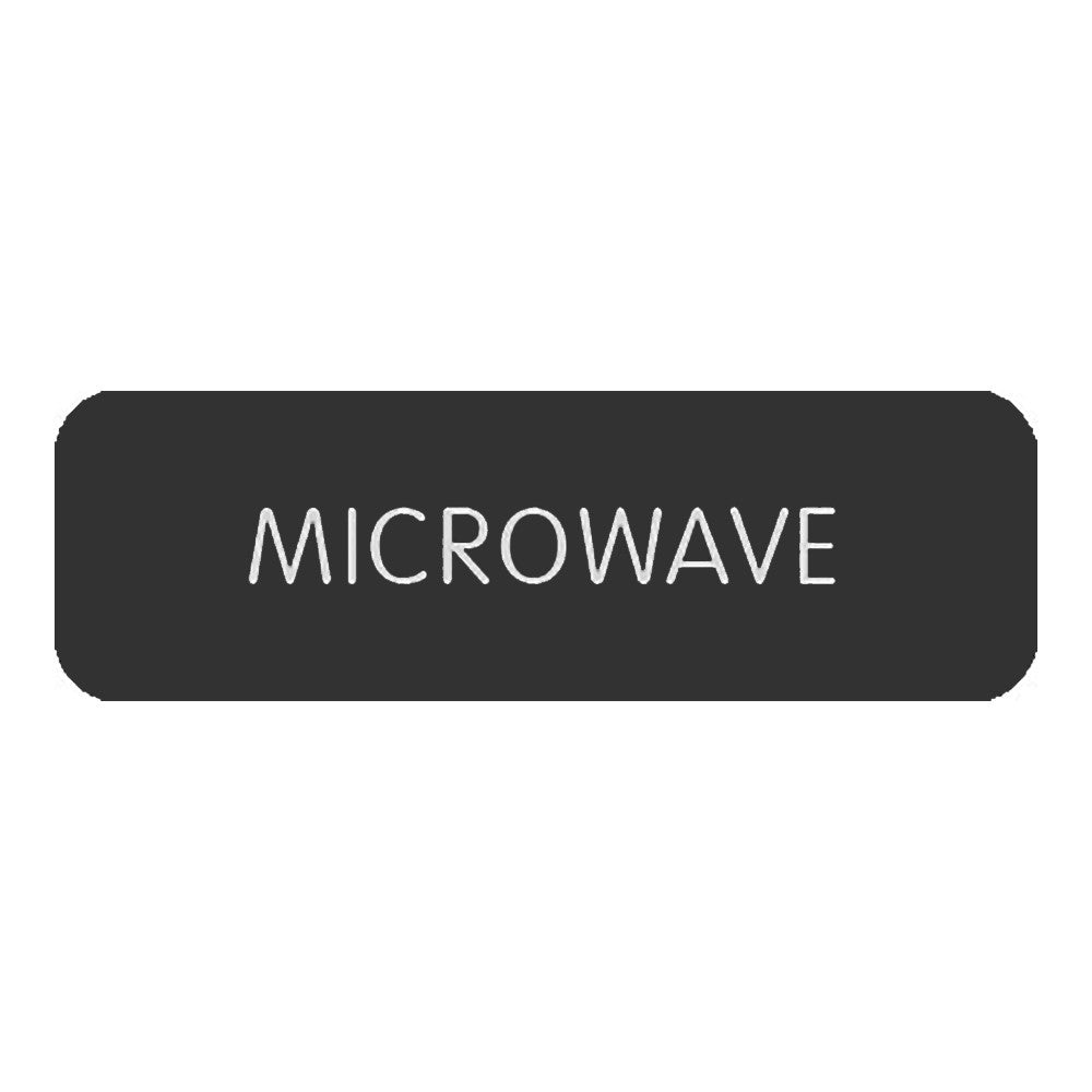 Blue Sea Large Format Label - "Microwave"