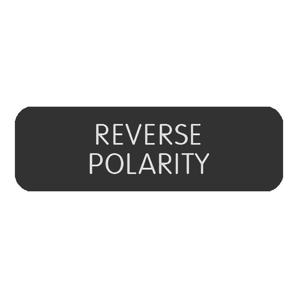 Blue Sea Large Format Label - "Reverse Polarity"