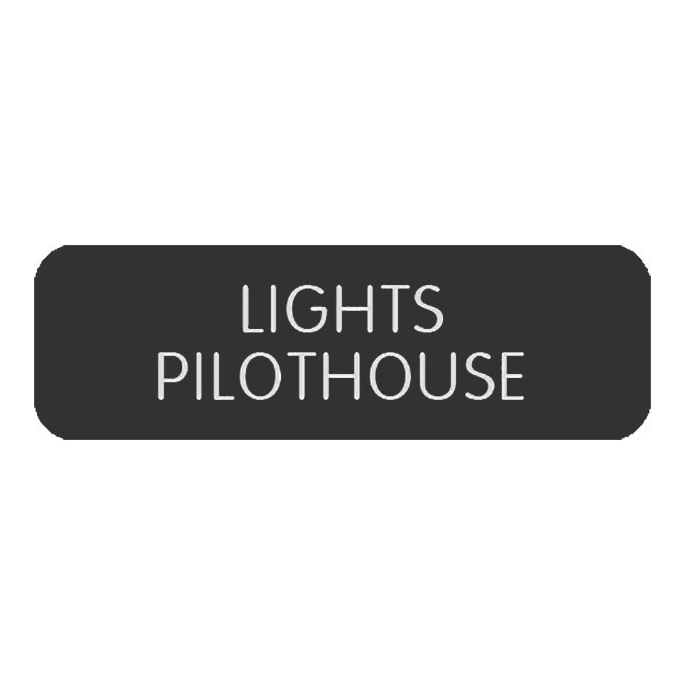 Blue Sea Large Format Label - "Lights Pilothouse"
