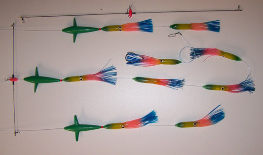 Spreader Bars -7.5 inch Shell Squid BIRD Bars - Reel Draggin' Tackle - 1