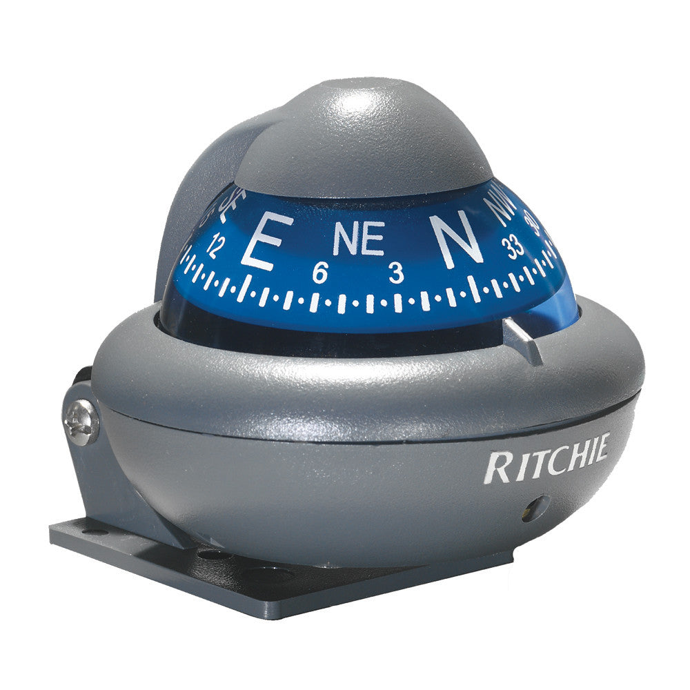Ritchie X-10-A RitchieSport Automotive Compass - Bracket Mount - Gray - Reel Draggin' Tackle