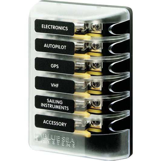 Blue Sea 5018 ST Glass Fuse Block w/out Negative Bus - Reel Draggin' Tackle