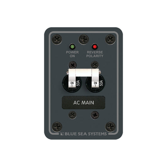 Blue Sea 8079 AC Main Only Circuit Breaker Panel  (White Switches) - Reel Draggin' Tackle