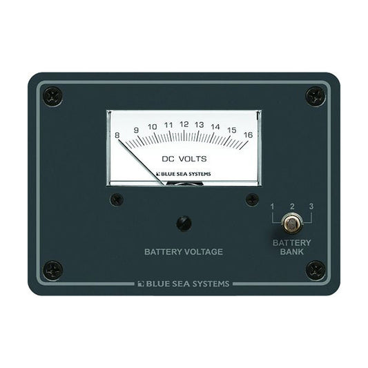 Blue Sea 8015 DC Analog Voltmeter w/ Panel - Reel Draggin' Tackle