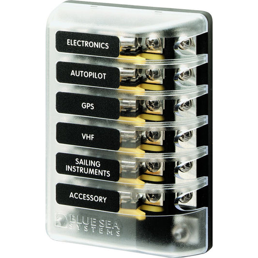 Blue Sea 5015 ST Glass Fuse Block w/Negative Bus - Reel Draggin' Tackle