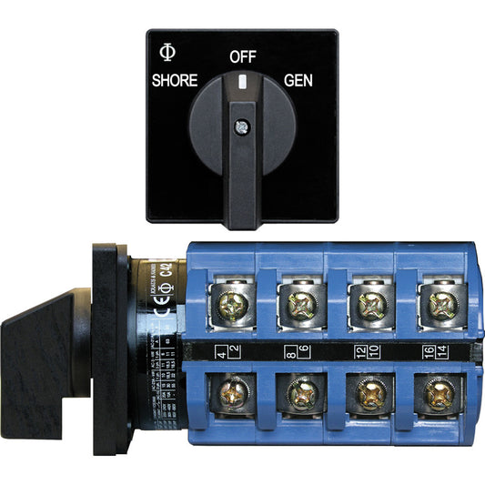 Blue Sea 9093 Switch AC 120 + 120/240VAC  OFF+2 Positions - Reel Draggin' Tackle
