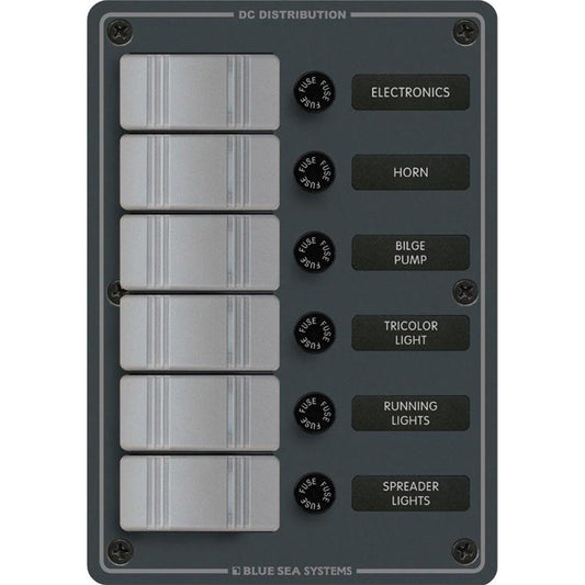 Blue Sea 8053 Slate Gray - 6 Position - Vertical - Reel Draggin' Tackle