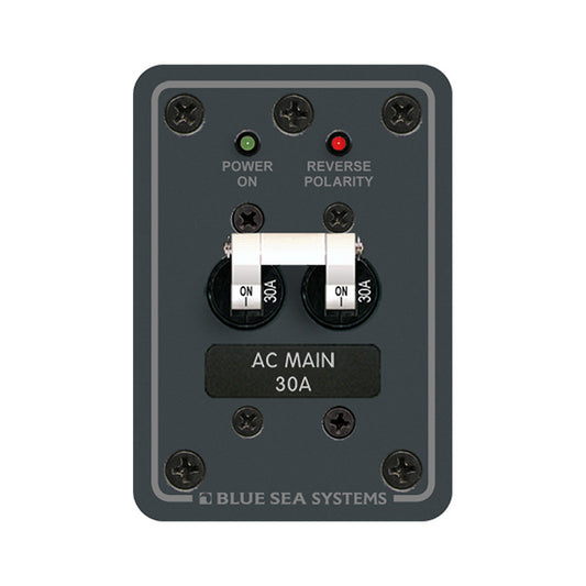 Blue Sea 8077 AC Main Only Toggle Circuit Breaker Panel - Reel Draggin' Tackle