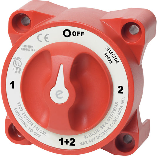 Blue Sea 9002e e-Series Battery Switch Selector w/Alternator Field Disconnect - Reel Draggin' Tackle