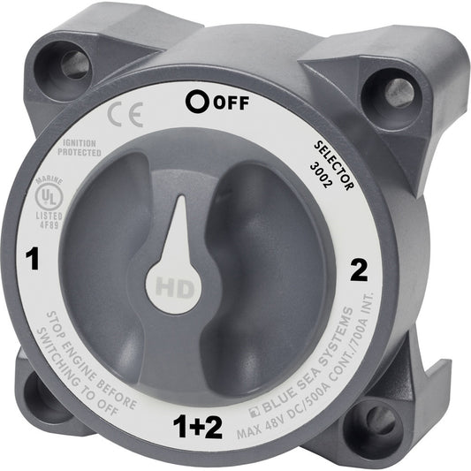 Blue Sea 3002 HD-Series Battery Switch Selector - Reel Draggin' Tackle