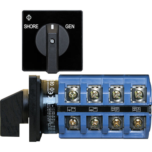 Blue Sea 6337 Switch, AC 120V AC 30A  OFF+2 Position - Reel Draggin' Tackle
